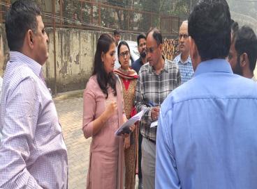 BHAI PARMANAND and AMBEDKAR DSEU CAMPUS for inspecting TYPE-IV and TYPE-I Flats. Director, TTE directed  the PwD officers